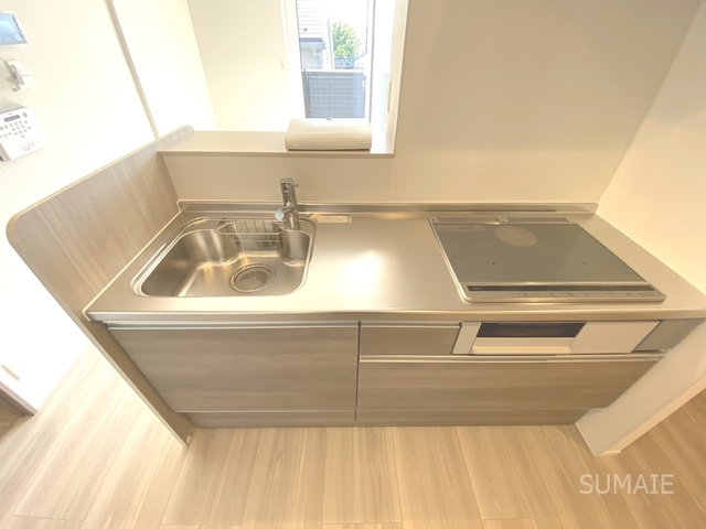 Noble Villa土呂町のキッチン|グリル付きIH