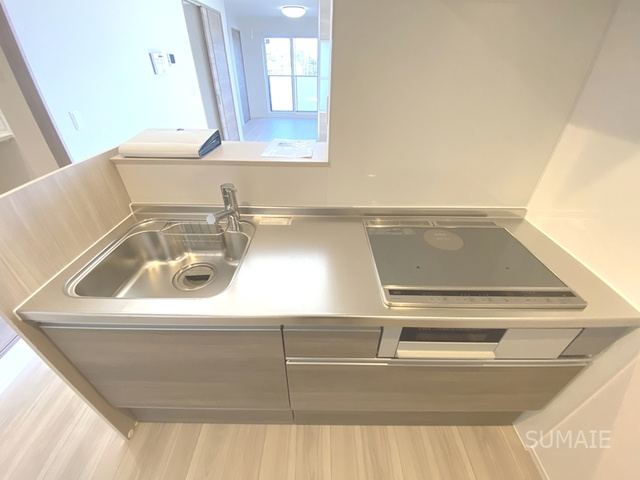 Noble Villa土呂町のキッチン|グリル付きIH