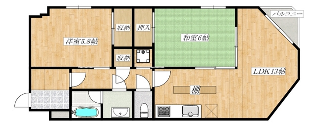 エマーレ与野本町の間取り|間取図です