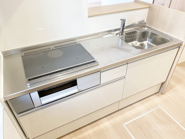 エスポワール宮原のキッチン|IHコンロのシステムキッチン☆