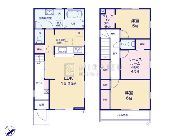 【間取り】 | 陽の光をたっぷりと浴びながら気持ち良く生活が出来ます。夢のマイホーム、夢ではなく実現出来ます！見学・ご相談等、お気軽にご連絡下さい。