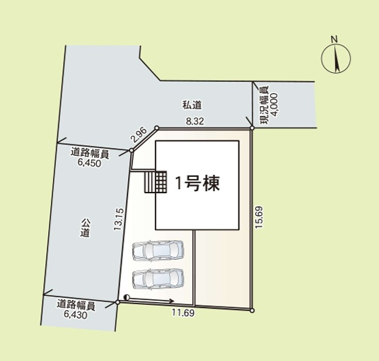 Cradlegarden　 北茨城市磯原町上相田　第2　限定1棟！の区画図|敷地面積約50坪。開放的な角地です。気になる他の物件と合わせての現地ご案内も可能です。お気軽にお問い合わせください。

