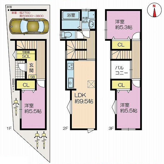 城東区東中浜２丁目　新築戸建の画像