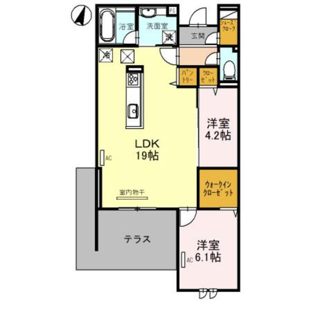 Ｂｅｌｌｅｖｉｌｌｅ桜木町の間取り|間取りです！