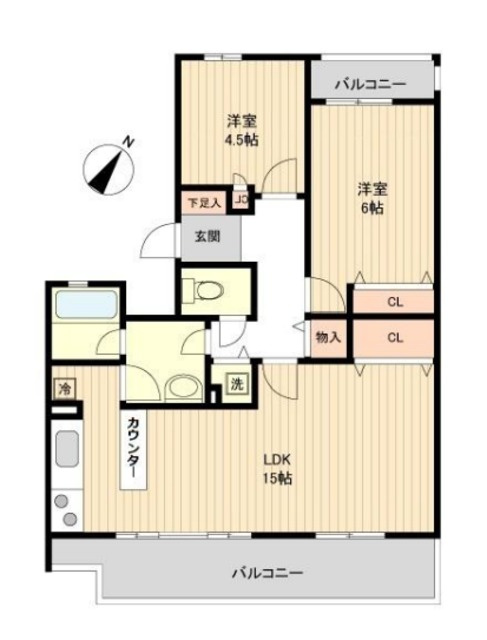 セレーノ大宮D棟の間取り|間取りです☆