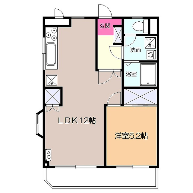 メゾン・ド・ツナキの間取り