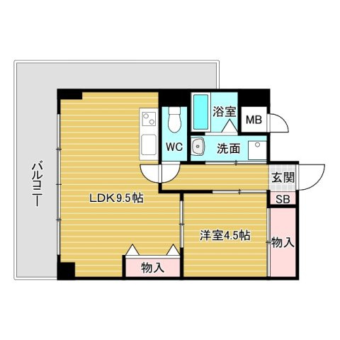 パークモダン新大阪の間取り