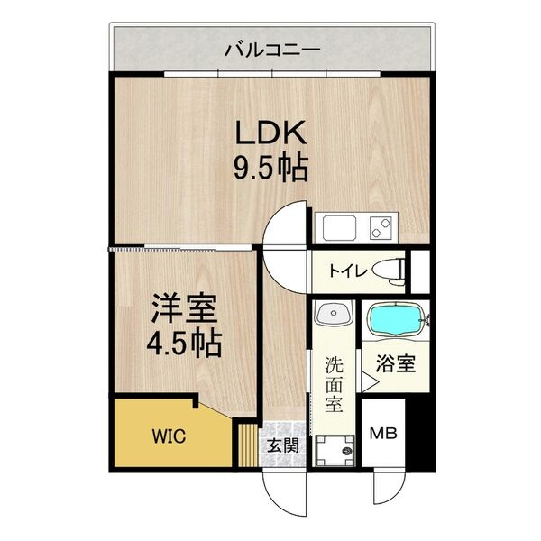 パークモダン新大阪(フルリノベーション)の間取り