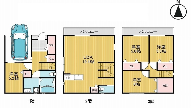 城東区鴫野東３丁目　新築戸建の画像