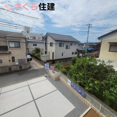 第1下野石橋　1号棟の展望|隣家との間も十分に確保されています◎