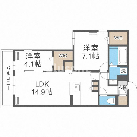 【間取り】 | ルシェーナ西田辺
