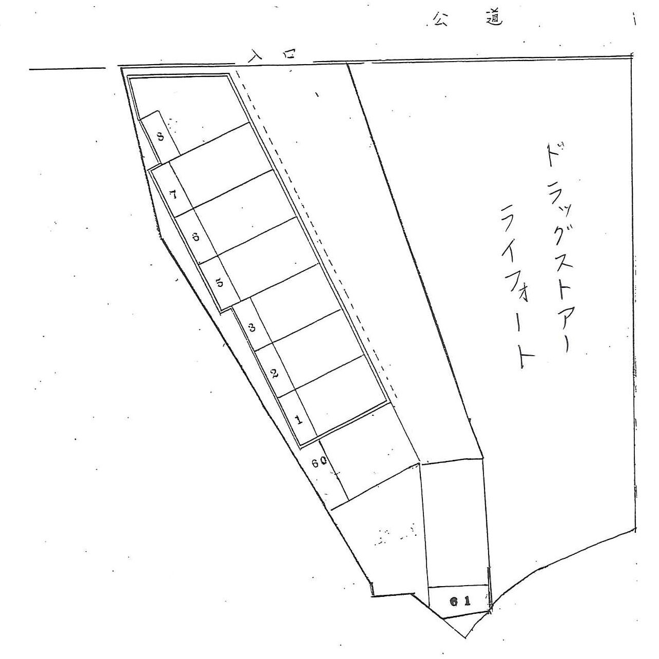 下坂部二丁目85番シャッター付きガレージ【管理番号：39】の間取り