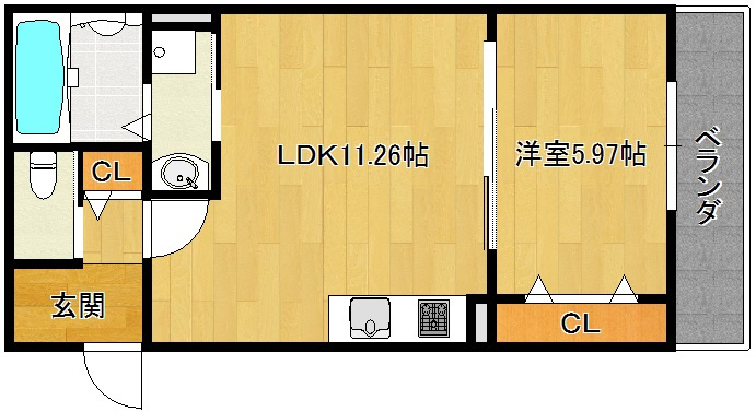 レークコートの間取り