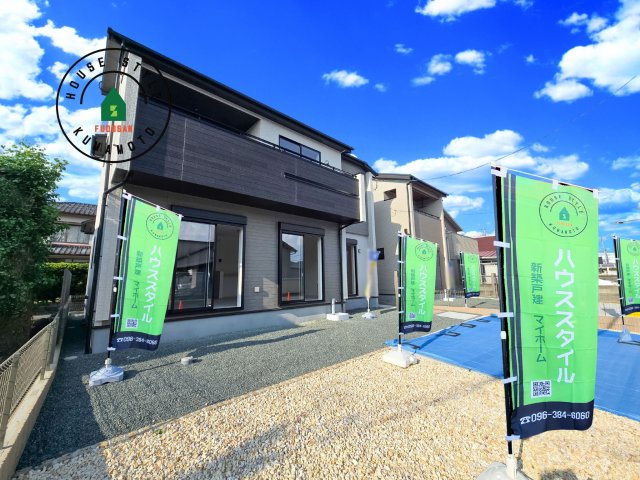 熊本市南区良町3丁目第1-2棟（1号棟）の外観|デザイン性のある外観です。