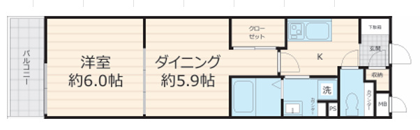 フォセット幡ヶ谷の間取り