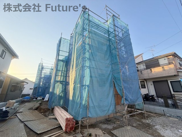 三郷市鷹野1丁目　新築戸建　全2棟　B号棟の外観|現地の写真になります。