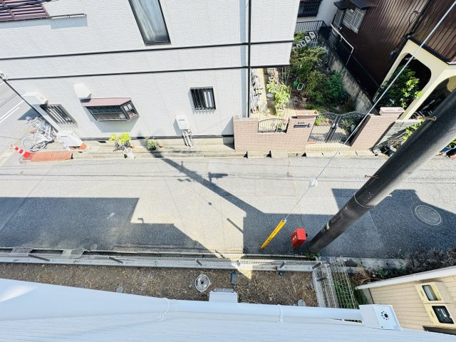 松戸市栄町４丁目新築戸建【古ヶ崎小学校：9分】の展望|バルコニーより道路側眺望