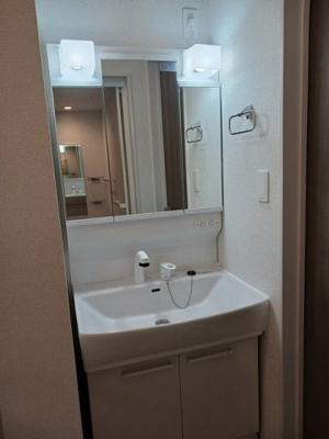 【洗面所】 | サンリットⅠ　（和歌山市内原） | スペースが確保できる洗面所です