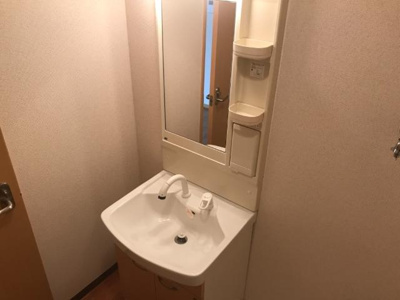 【洗面所】 | パラシオン旭Ｂ | 洗髪洗面化粧台