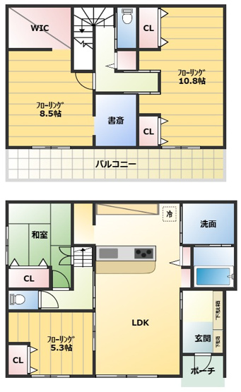 【間取り】 | 【WIC付】香取市市和田　4SLDK