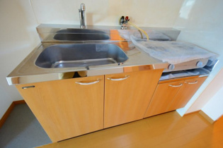 コンパクトなキッチンで掃除もラクラク