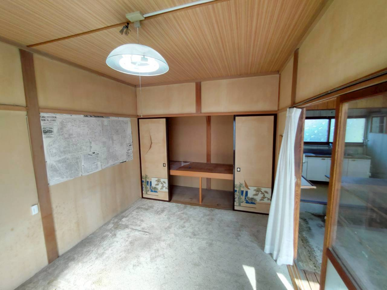 美原3丁目《三方角地》事務所跡中古住宅の和室|1階和室6帖