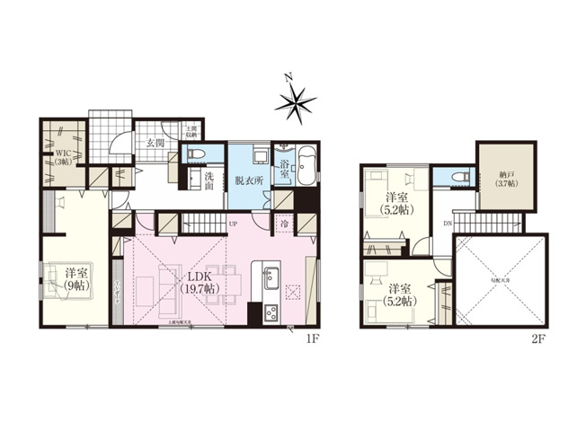【間取り】 | スマート・ワン シティ 太田市龍舞町2期 | 実際にご見学頂くと、周辺の生活環境やコンセントの位置、収納の広さなどがご理解頂けます。お気軽に内覧予約をしてください！