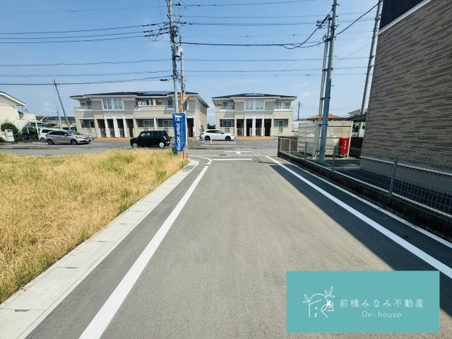 【土地】太田市新道町　A区画（全4区画）の前面道路含む現地写真|前面道路含む現地写真です