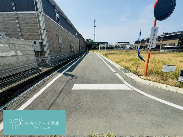 【土地】太田市新道町　A区画（全4区画）の前面道路含む現地写真|前面道路含む現地写真です