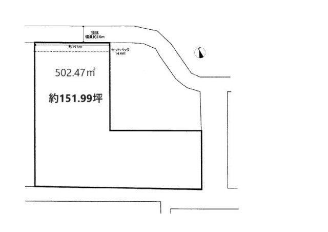 姫路市西庄土地の土地図