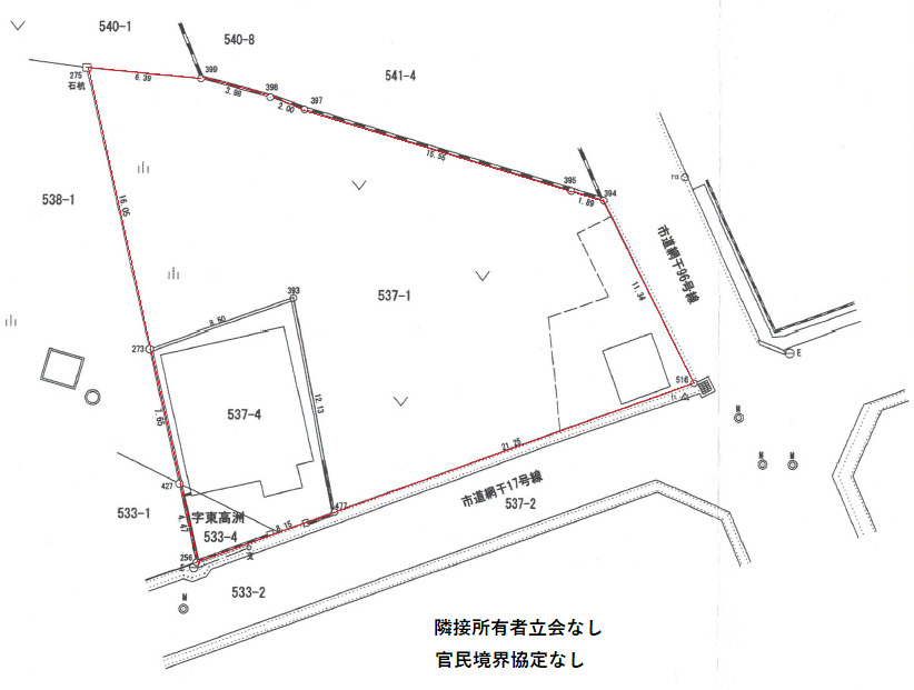 網干区興浜売土地の土地図