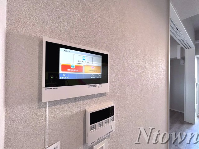 【セキュリティ】 | THE LOUNGE LINEAR GATE | モニター付きインターホンです