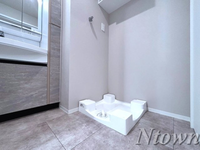 【設備】 | THE LOUNGE LINEAR GATE | 洗濯機置き場です