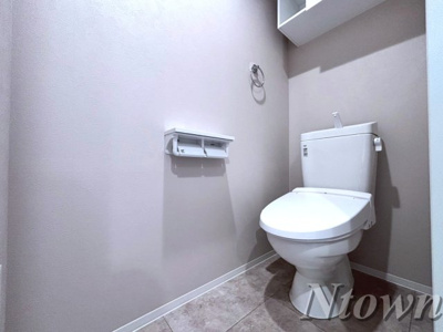 【トイレ】 | THE LOUNGE LINEAR GATE | 清潔感のあるトイレです