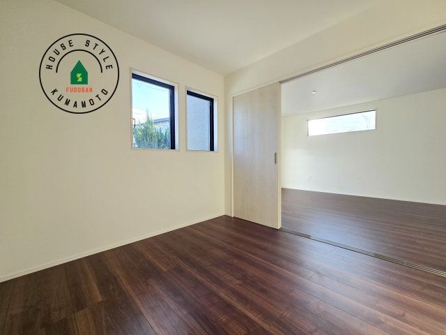 熊本市北区大窪5丁目第1-2棟（1号棟）　の和室|将来的に、琉球畳を引きまして和室風にすることも可能です。