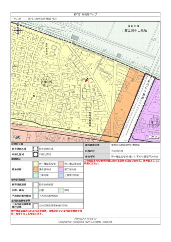 【売地】中山町大字長崎字桜町土地のその他|都市計画情報マップ