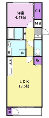 DCフラットの間取り