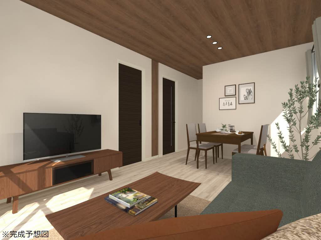 ビューハイツ小森野 D棟の居間・リビング|リノベーション完成予想図です☆
