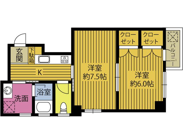 トランプの間取り
