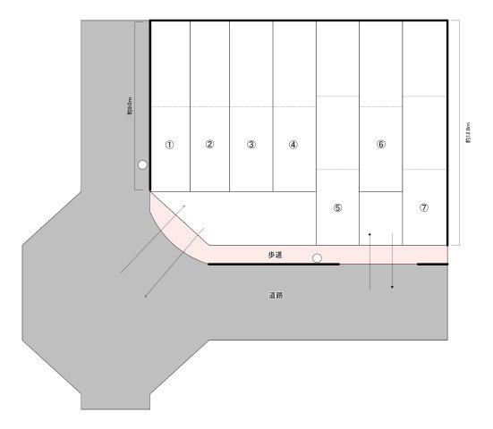 曙Aパーキングの区画図