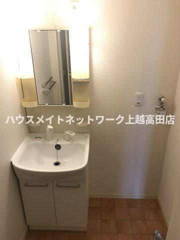 アケイシャ御舘の洗面所|シャワー洗面・洗濯機置場

