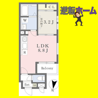 Ｃｈｅｒｉｍ日比野Ｇｒａｃｅ　名古屋市賃貸　仲介手数料無料の間取り