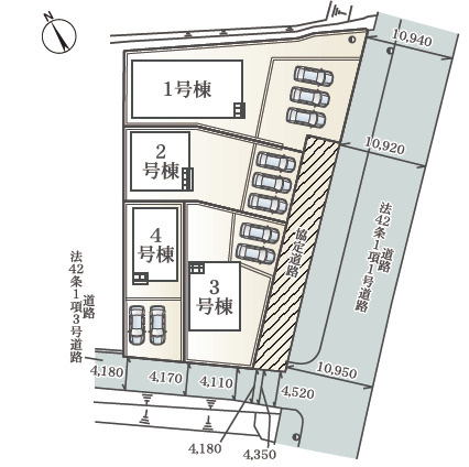 北広島町今田第1の区画図