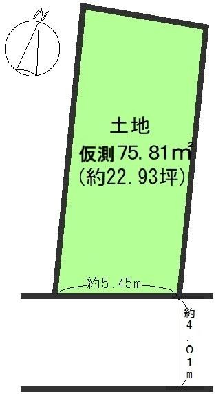 宇治市小倉町西山の売地の画像