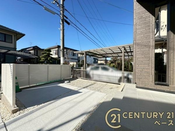 大和郡山市九条町 ／新築一戸建の庭|■現地撮影写真■多用途に使用可能！広々としたお庭があります！