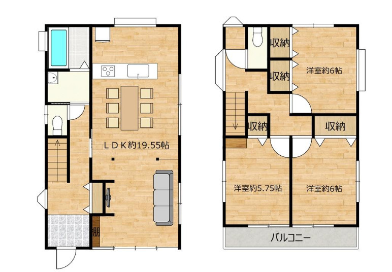 玉村町五料　中古1329の間取り