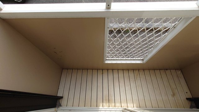 ハイツユーカリのバルコニー|暖かな日差しのふりそそぐバルコニー