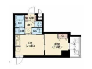 スプランディッド堀江の間取り