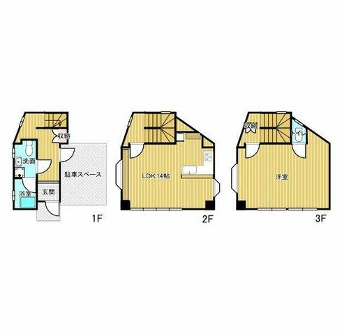 洲本市炬口戸建の間取り
