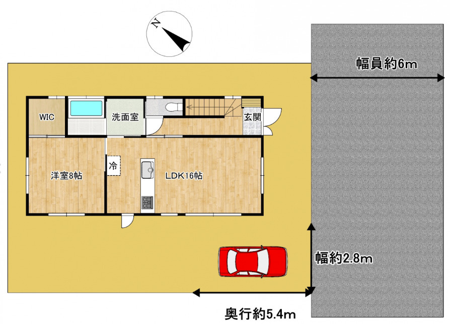 八街市八街ほ　中古戸建の前面道路含む現地写真
